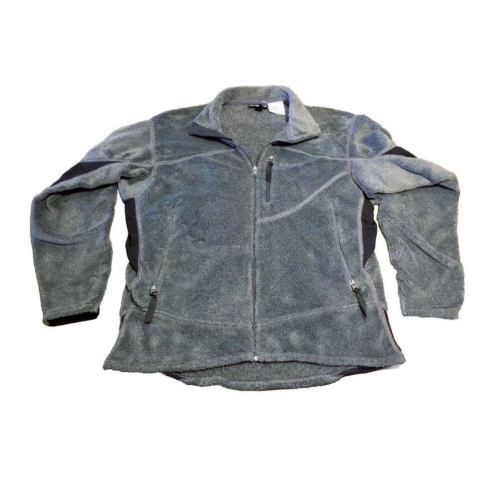 Patagonia Regulator Fleece Men's Size M Vintage Gray Jacket Polartec Made in USA